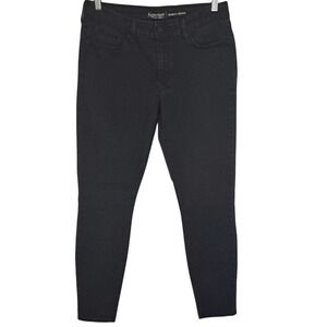 Levi Signature Jeans Womens‎ 14 Black Mid Rise Skinny Stretch Denim Classic Fit